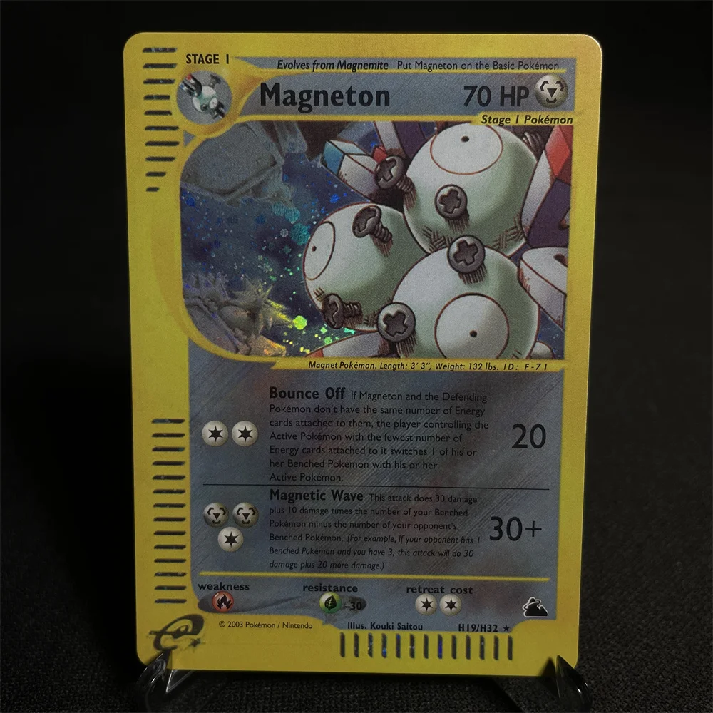 PKM-Karte, glänzende Karte, Fitnessstudio-Serie, Houndoom Jolteon Umbreon Gyarados Snorlax Steelix Piloswine, Geschenk für Kinder, Spielzeug, Proxy-Karte – Detail 9