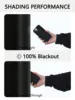 1pc Solid 100% Blackout Curtains with Grommets, Curtains for Bedroom, Living Room, Kitchen, Privacy Drapes, Window Curtain 3