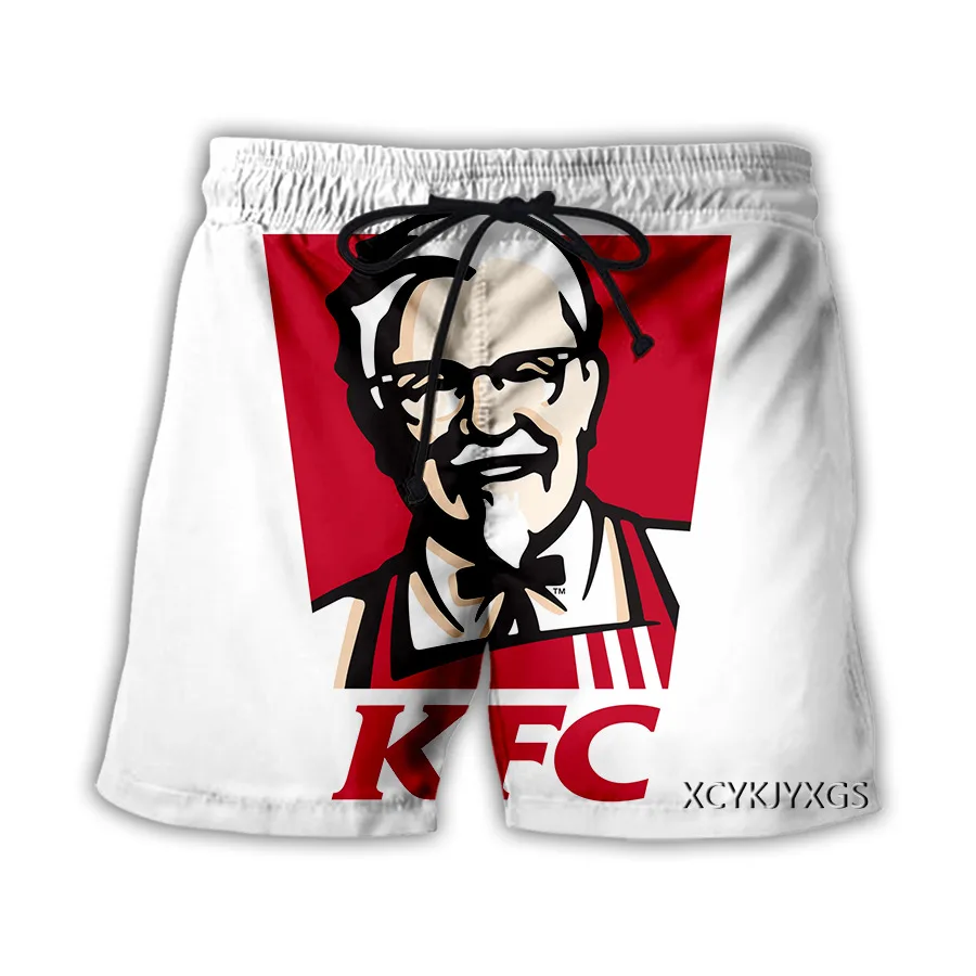 

New 3D Printing KFC Fashion Men Women Tracksuits Crewneck Hip Hop Shorts Plus Size S-7XL Four Seasons Casual
