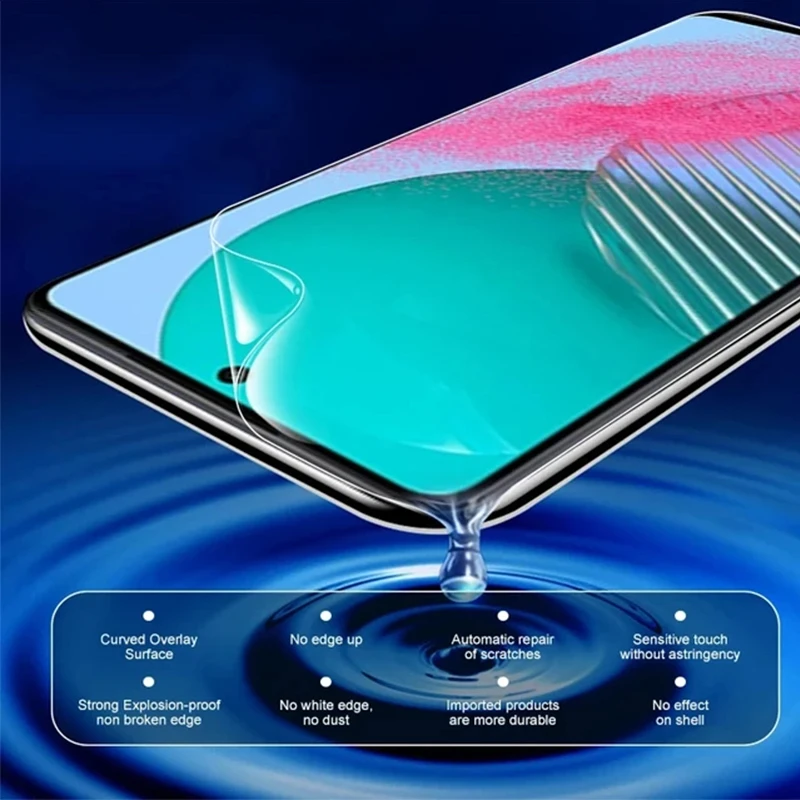6-Pack Hydrogel Screen Protector Film - Soft, Durable Screen Protection