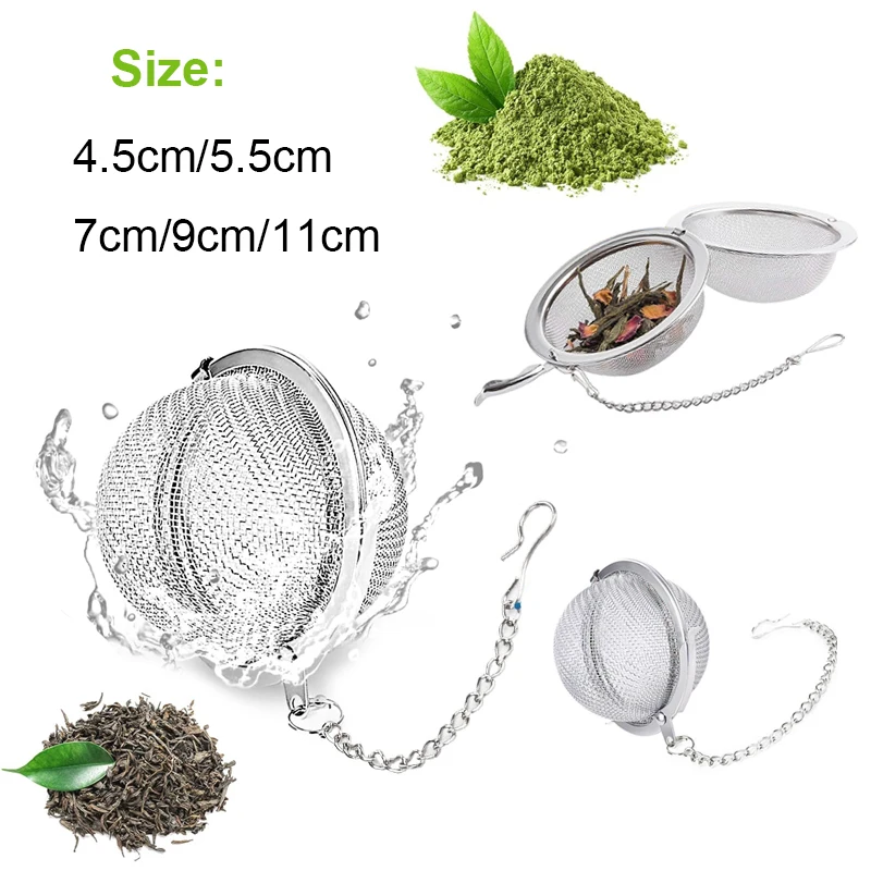 

1-5pcs Stainless Steel Tea Infuser Teapot Tray Spice Tea Strainer Herbal Filter Teaware Accessories Kitchen Tools tea infuser