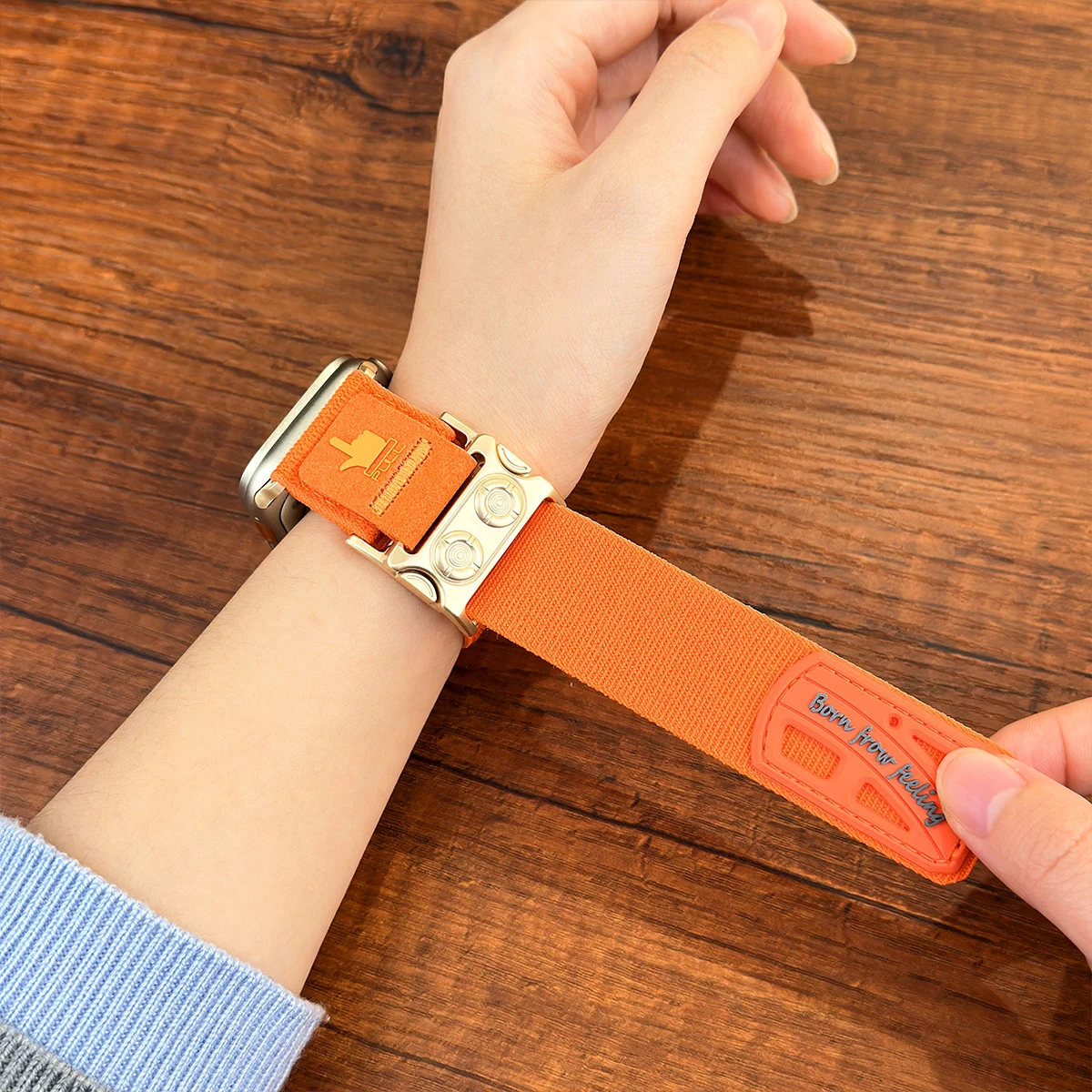 Magnetic Armor Sport Nylon Watch Strap - Versatile Fit Bracelet