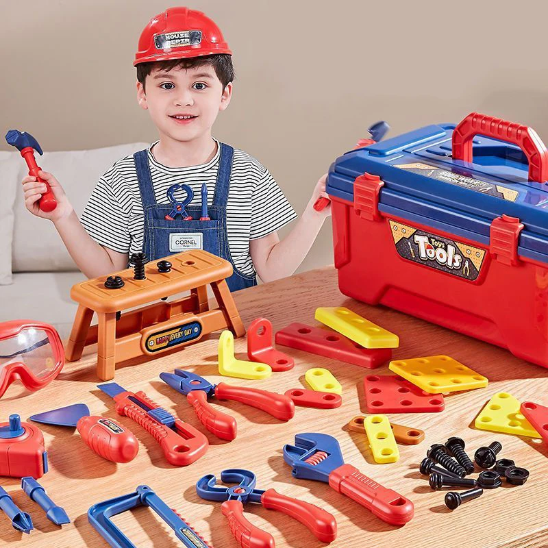 Playing house toy toolbox set baby screwdriver electric drill chainsaw repair simulation tool children's toys early learning toy