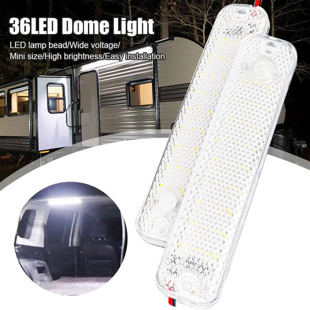 

Car LED Dome Light 36LED 12V-85V Truck Interior Light with Switch Night Reading Ceiling Light for RV Motorhomes Marine