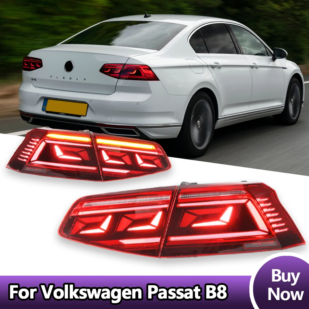 Rückleuchten Set Für VW Passat B8 (2015-2020) – Smoked Design, Dynamische Blinker, Direktes Upgrade