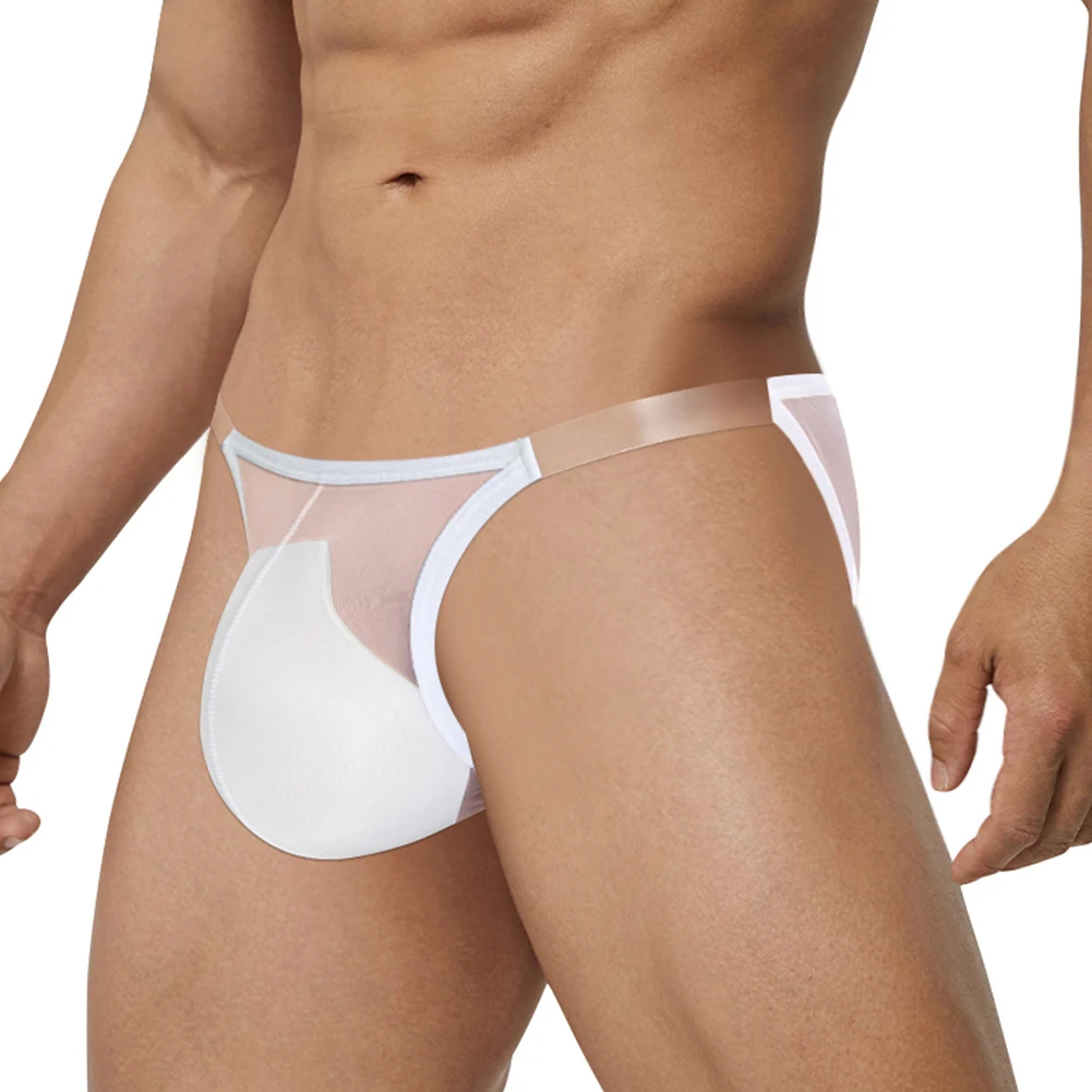 

Мужское сексуальное прозрачное нижнее белье, Сетчатое нижнее белье, бюстгальтер, стринги, стринги, трусики с большим мешочком, Мужское эротическое белье