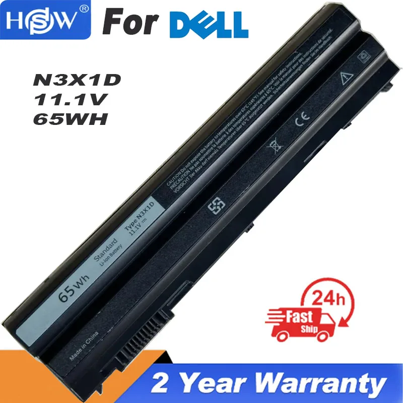 

New 11.1V 65WH Original Laptop Battery N3X1D For Dell Latitude E5420 E5430 E5520 E5530 E6420 E6520 E6430 E6440 E6540 M5Y0X T54FJ