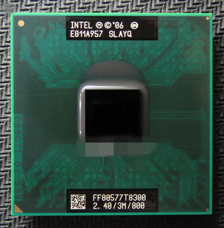 Intel Core 2 Duo T8300 Slapa Slayq Laptop Processor Cpu 2.4 Ghz Dual Core Dual Thread 3M 35W Socket P