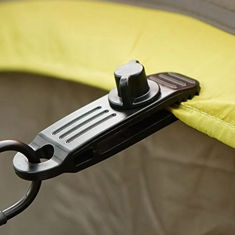 4pcs New Upgrade Outdoor Tarpaulin Wind Rope Clamps Reusable Awning