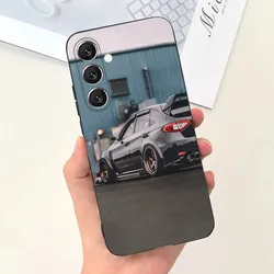 Sleek Japan - Inspired Black Phone Case with Car Design - Samsung S21Ultra (Z1)