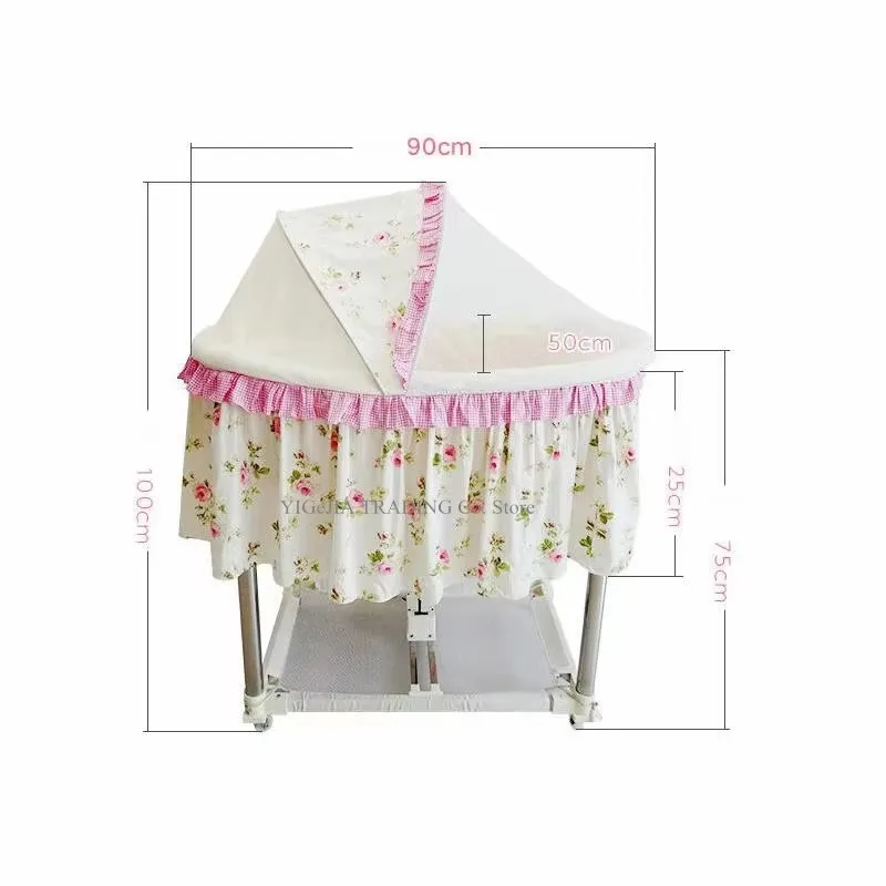 스마트 '스쿼팅' 모션  그네: 음성 활성화 기능이 있는 전동 자동 바운싱 바시넷.