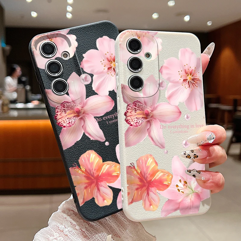 Elegant Pink Lily Flower Case - Chic and Stylish Smartphone Cover