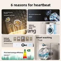 CX 7KG frequency conversion washing machine automatic drum sterilization ultra-thin body household elution integrated 2