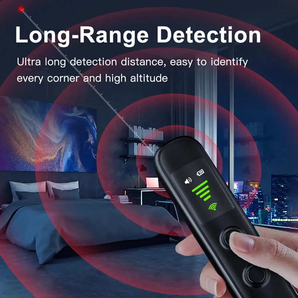Gps Tracking Detector with Triple Mode Function Advanced Signal Detector with Gps Tracking Finder for Hotels Travel Office