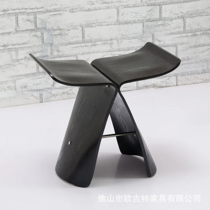 Danish Butterfly Chairs Stool Wild Living Room Stool Shoe Replacement Chair Bedroom Makeup Chairs Leisure Small Bench