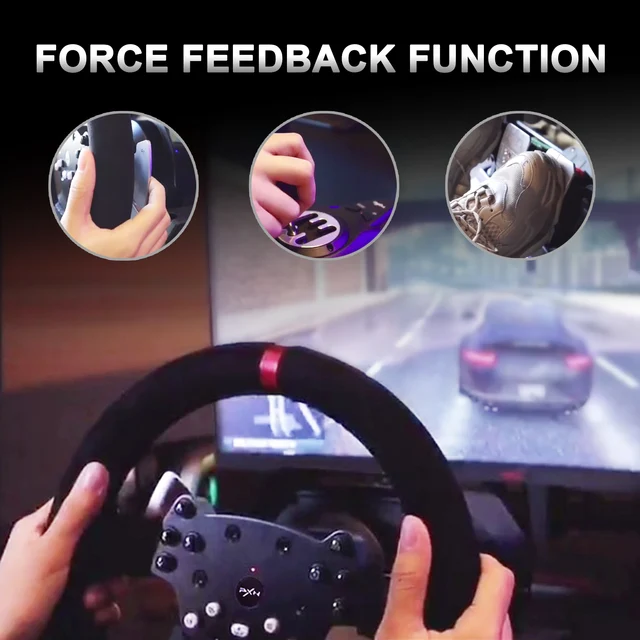 PXN V10 Game Steering Racing Simulator Steering Wheel Volante 270/900