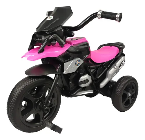 Triciclo Para Ninos Con Diseno De Moto Y Luz Frontal