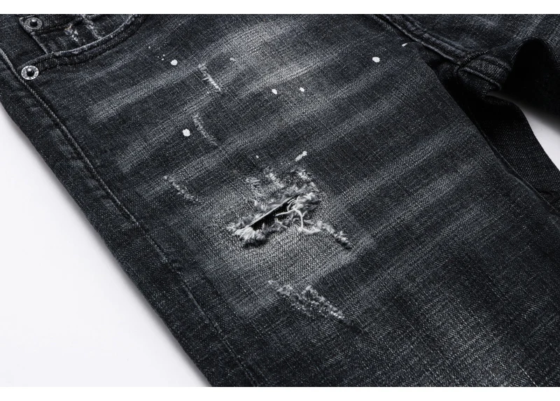 Street Fashion Men Jeans - Wash Detail