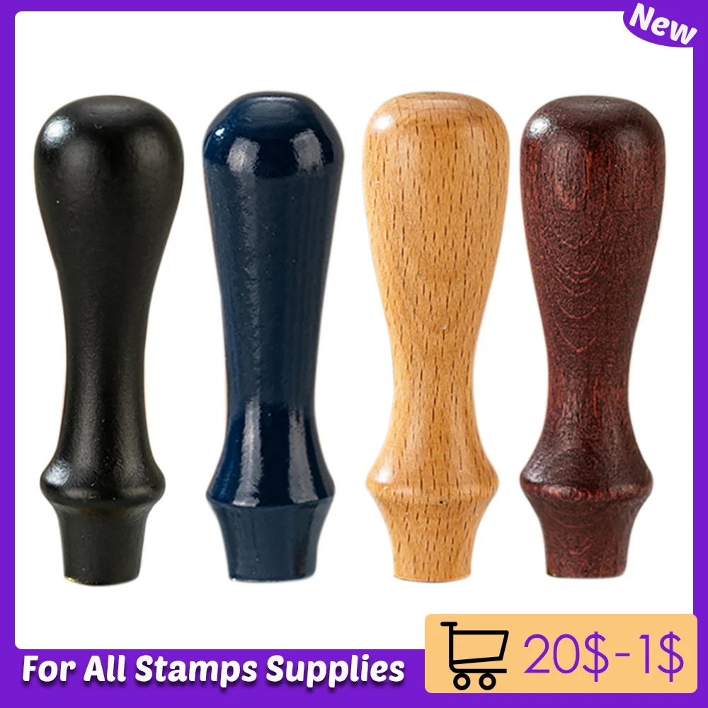 Retro Wood Sealing Wax Stamp Handle Antique Sealing Handle Wedding