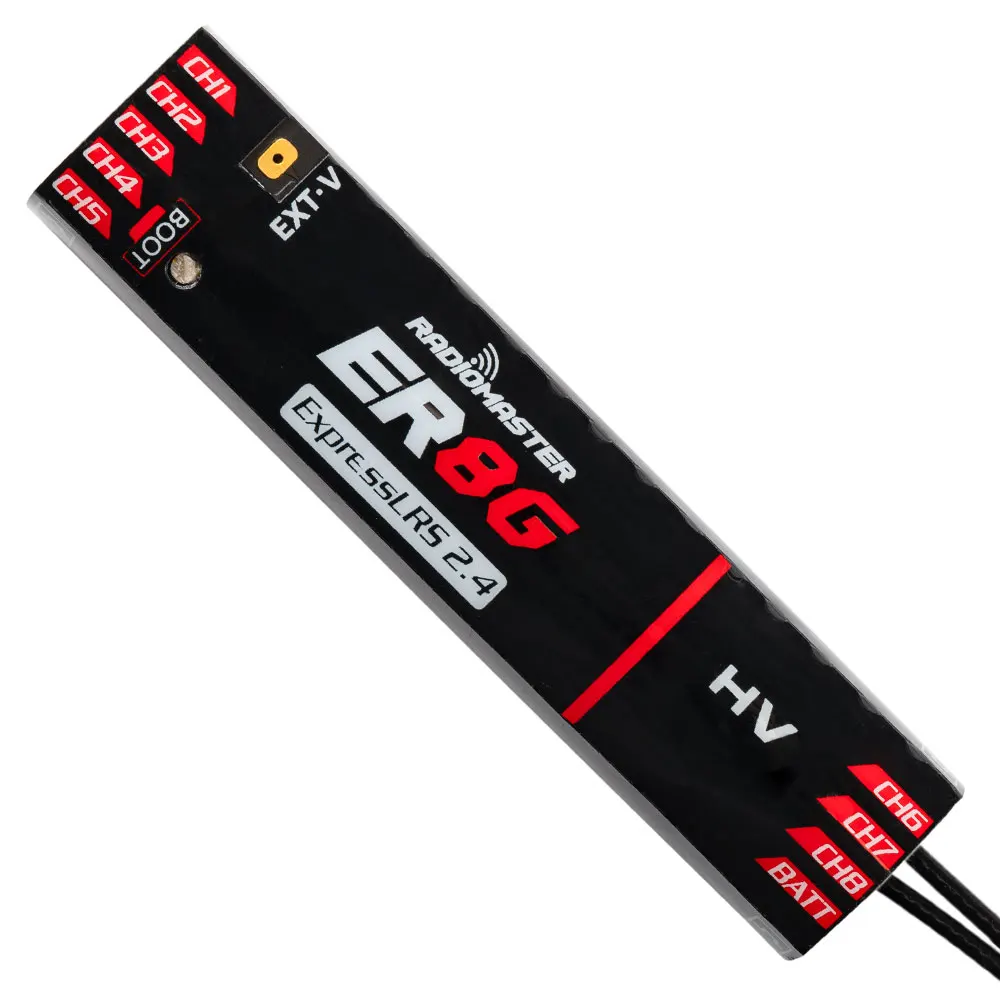 Radiomaster PWM Receiver ER4 4CH/ER6 ER6G ER6GV 2.4G 6CH/ER8 ER8G ER8GV 8CH CRSF ExpressLRS 2.4Ghz 100mw for RC Model 6