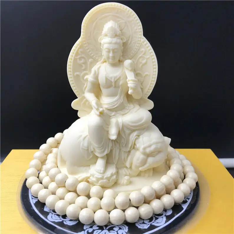 

Exquisite Samantabhadra Bodhisattva Statue Featuring Elephant and Bead Elements: A Meditation-Centric, Feng Shui Aligned Decor
