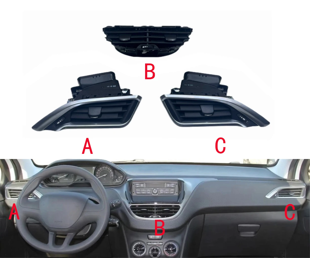 

Автомобильный Кондиционер AH34 для Peugeot 208 2008 для Citroen C3 96731316GF 96731317GF 96731317ZD 96731316ZD 96728486ZD