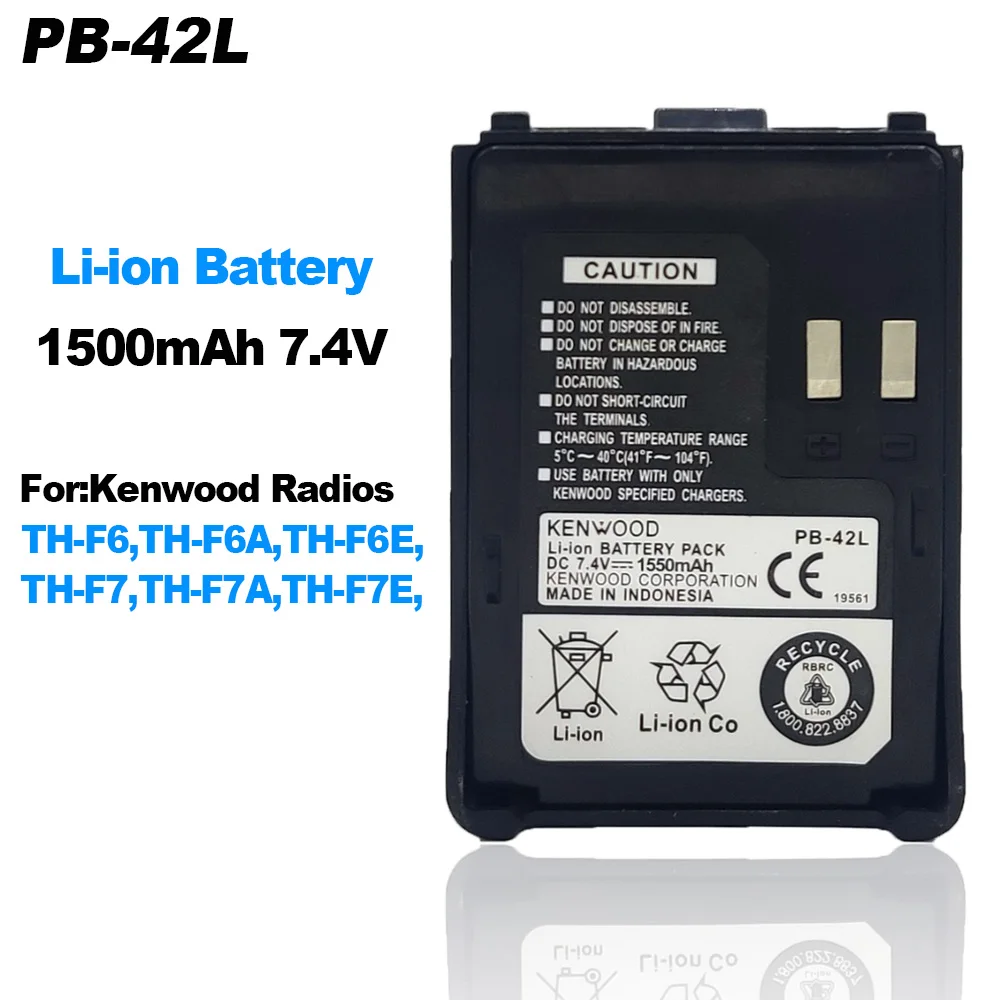 Accumulateur Th-f6 Th-f7 Batterie 7.4V 2000mAh Li-ION Pour Kenwood TH-F6 TH- F7 - Remplacement PB-42L Batterie Kenwood Accumulateur Th-f6 Th-f7 Batterie 7.4V 2000mAh Li-ION Pour Kenwood TH-F6 TH- F7 - Remplacement PB-42L Batterie Kenwood