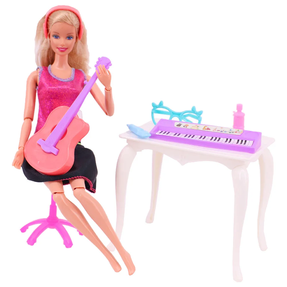 Dollhouse Violin Crafts Dollhouse Mini Musical Instrument Model Classical Guitar Violin For Ob11 1/6 Blyth Barbis Doll Accessories Scene Model Toys 1/12