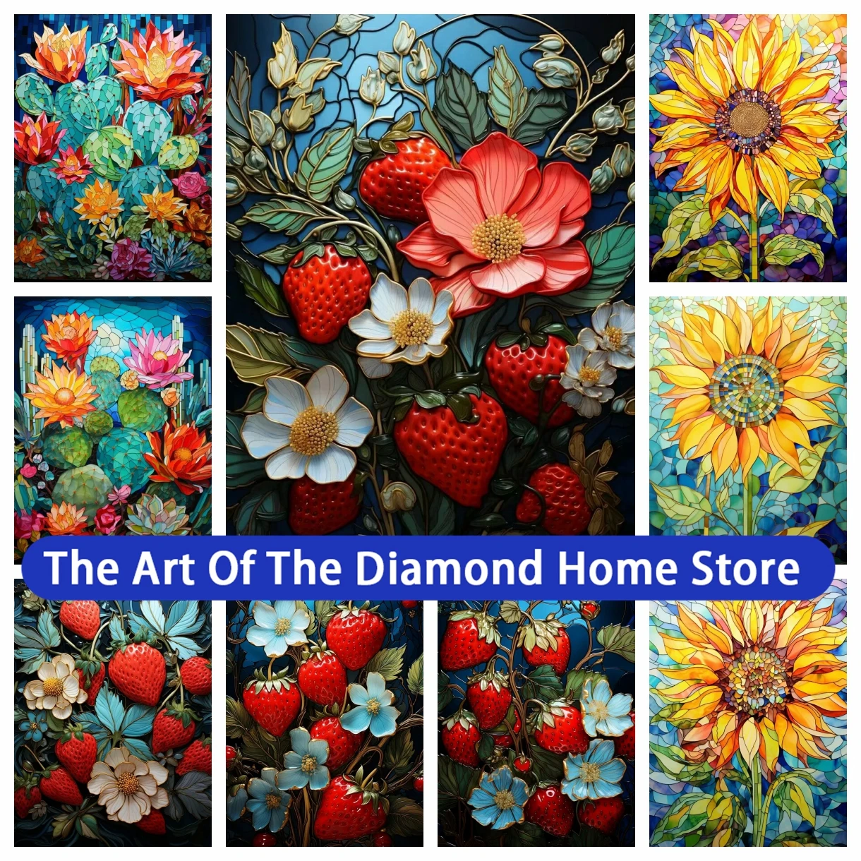 

Spun Gold Strawberry 5D DIY AB Drills Diamond Painting Art Embroidery Cross Stitch Mosaic Children's Gifts Home Decor 2023 New