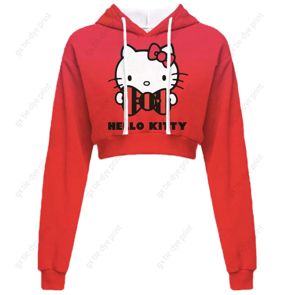 

Women's Sweatshirt Women's Hoodie Pattern HELLO KITTY Y2k Clothes Cartoon Printed Hoodie Women's Korean Version Hoodie