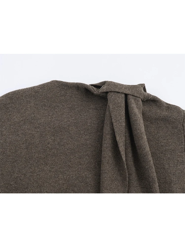 Winter Women's Scarf Coat Long Sleeve Knitted Elegant Scarf Shawl Jackets Women Streetwear Causal Loose Fit Knitted Coats