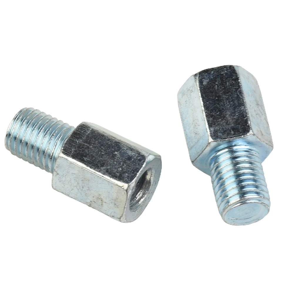 2pcs Motorcycle Scooter Mirror Adapters 8mm Female Clockwise To 8-10mm Male Clockwise Mirror Adapters Threaded Screws