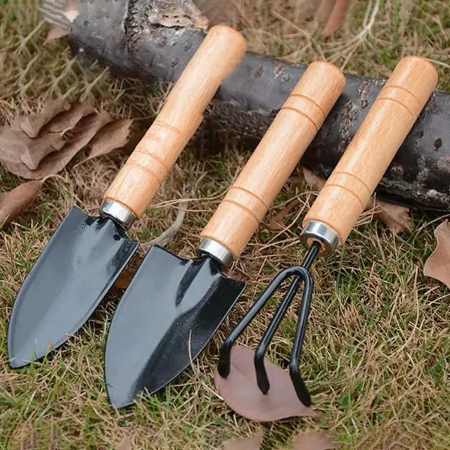 Kertészeti Szerszámkészlet 3Db Kézi Szerszámok Munkakesztyűvel Zamatos Készlet Tartalmazott Ásók Rake Lapát Ajándékokat Férfiak Számára - Image 4