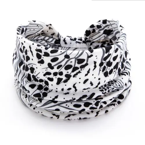 Women Wide -Side Pilates Elastic Hair Bands Yoga Leopard Print Headband Running Cycling Turban Makeup Hair Hoop Makeup Headwrap - Image 6