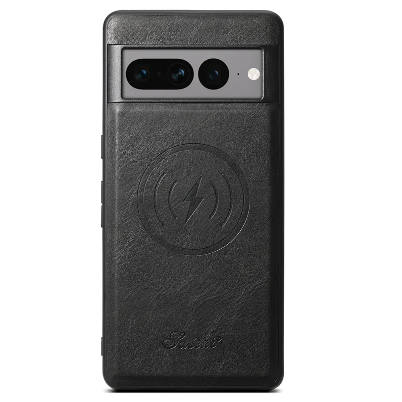 Luxury Hybrid Retro Leather Shockproof Back Case with Magnet