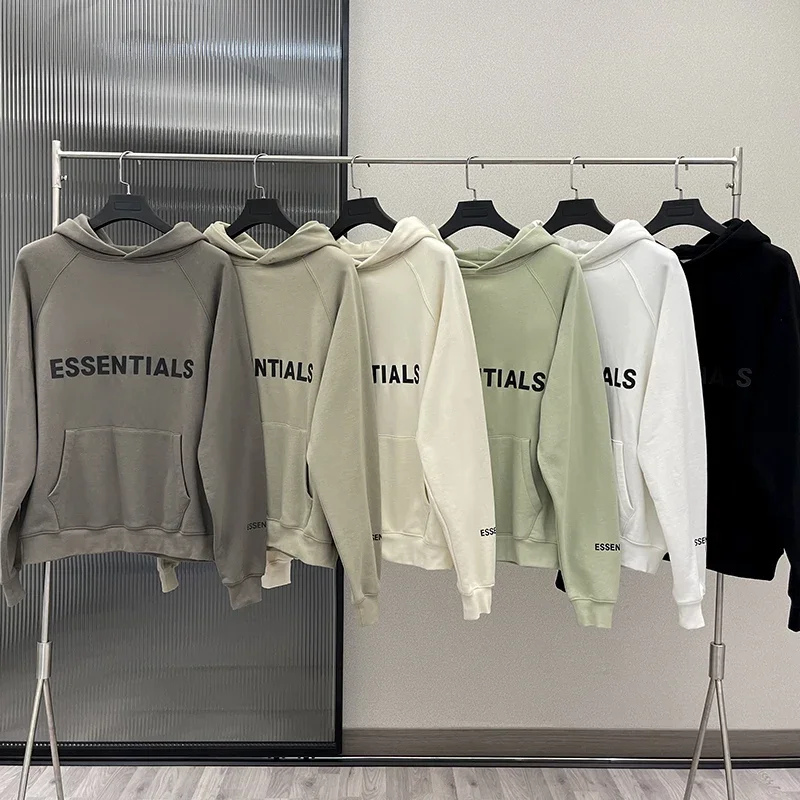 

Men's Essentials Hoodies Sweatshirts Reflective Letters Printing Fleece Oversized Hoodie New Fashion Hip Hop Sweatshirt Couples