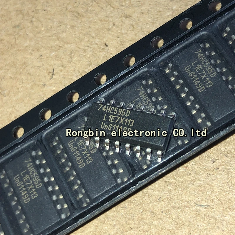 

50PCS new 74HC595 SMD 74HC595D 8-bit serial input/output/register, SMD Sop -16