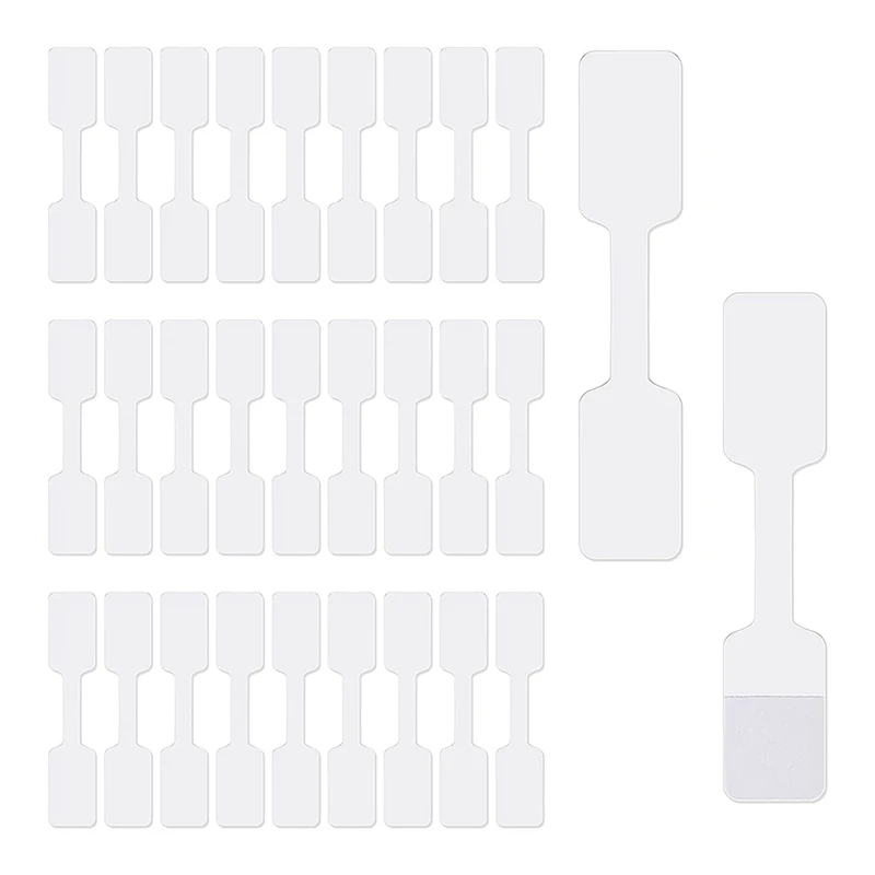 

500Pcs Blank Jewelry Price Tags Stickers Jewelry Price Label For Necklace Earring Price Identify Rectangle Label