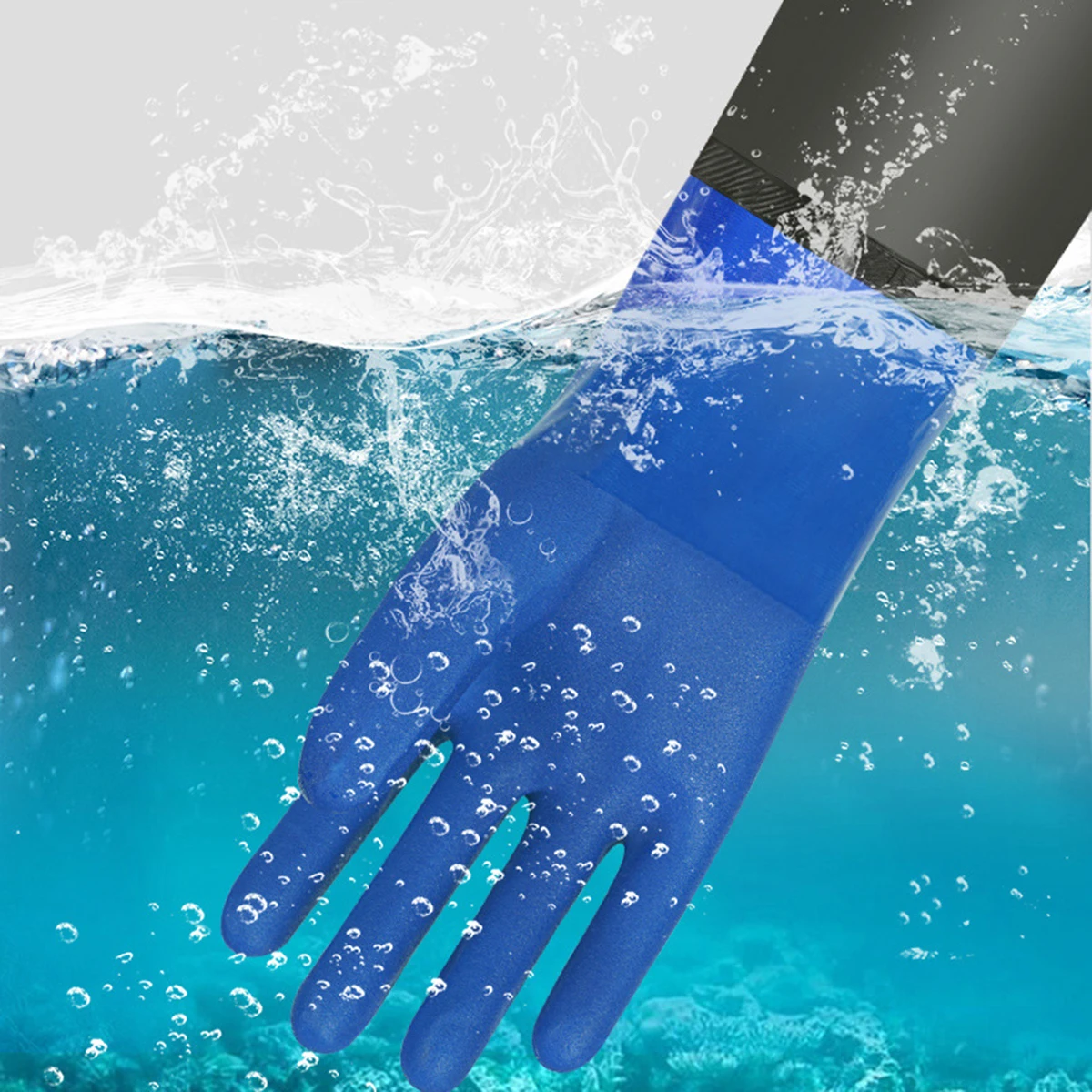 Rubber Gloves Long Aquatic Industry Gloves with Arm Guards Thickened Water Operations Fishery Work fishing gloves waterproof gloves