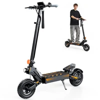 Trottinette électrique pliable pour adultes W10, moteur 1200W, vitesse maximale 50KM/H, 48V15AH, autonomie 60KM, amortisseurs avant et arrière, éclairage LED 1
