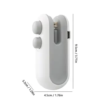 Mini Sealing Machine Portable Magnetic Mini Bag Sealer with Cutter Rechargeable Snacks Food Vacuum Heat Sealing Machine Resealer 6