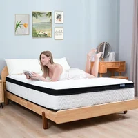 12 Inch Queen Hybrid Mattresses in A Box, Medium Firm Memory Foam and Individual Pocket Springs, Fiberglass Free Bed Mattres 1