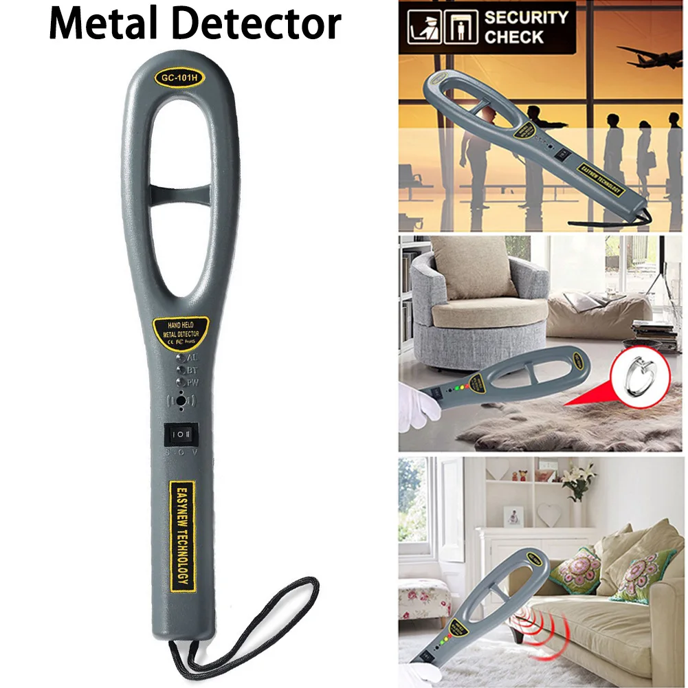 GC-101H High-Sensitivity Handheld Metal Detector Metal Security Instrument Battery Cell Phone Security Stick images - 6