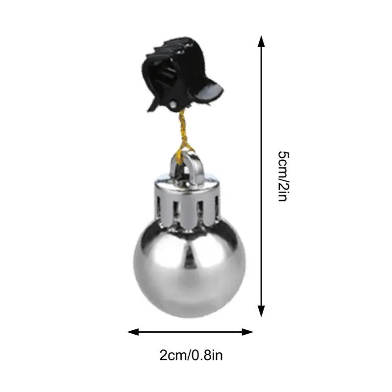Christmas Bell For Beard Christmas Beard Baubles Ornaments Santa Claus Bells Colorful Facial Hair Baubles For christmas beard ornaments