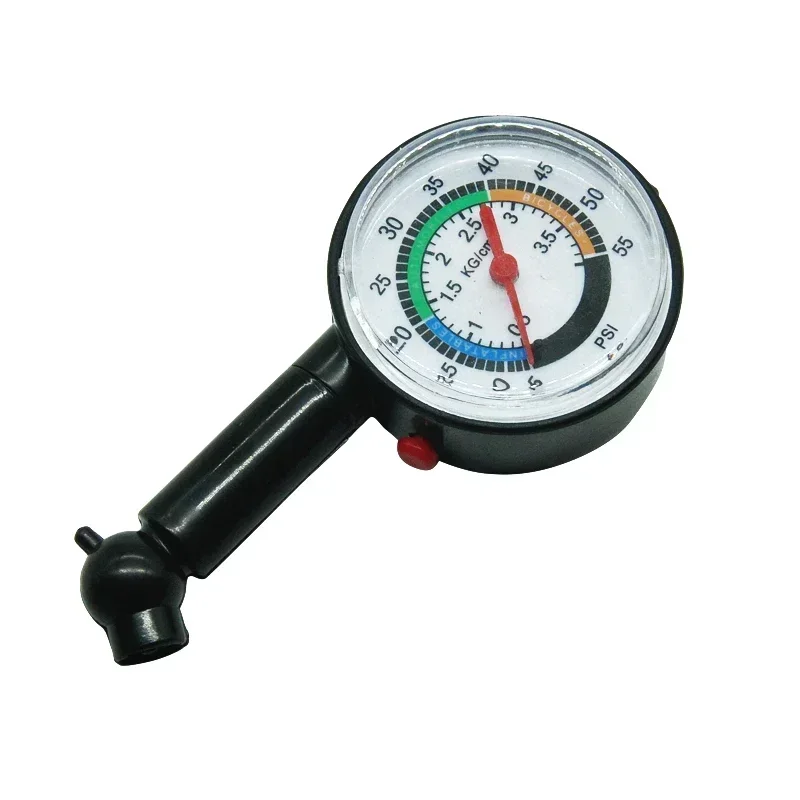 High Precision Analog Tire Pressure Gauge - Professional Automotive Tyre Deflation Detector with Pointer for Car/Motorcycle/Bike