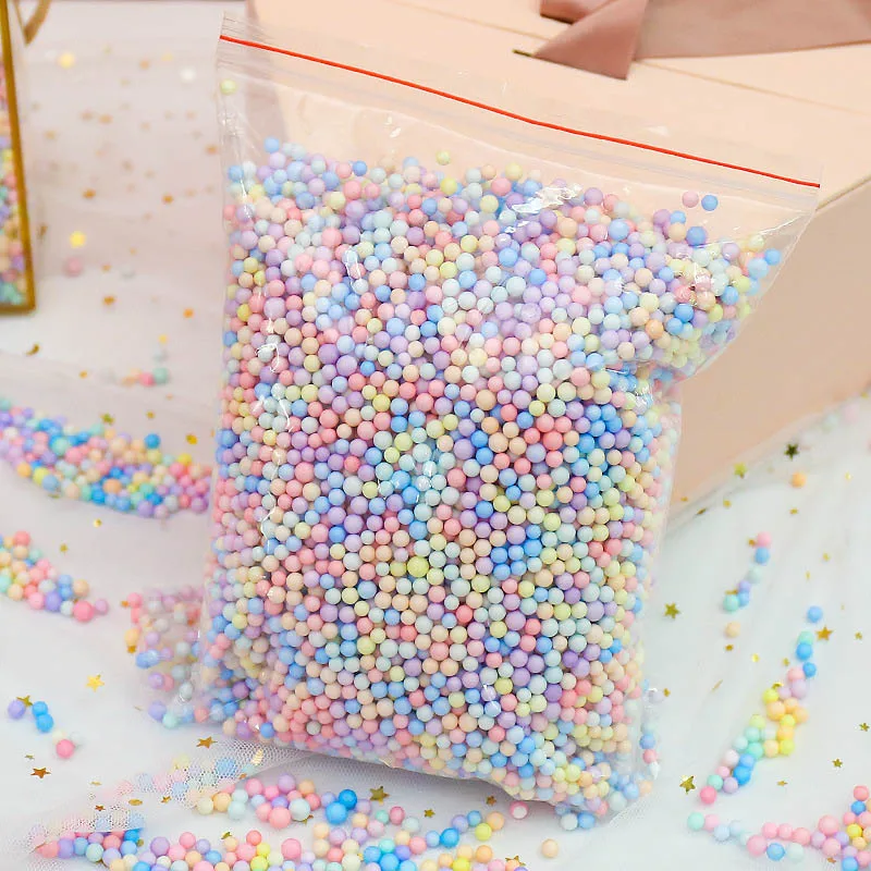 10g-100g Macarone Color Foam Balls Filler Gift Box Filing
