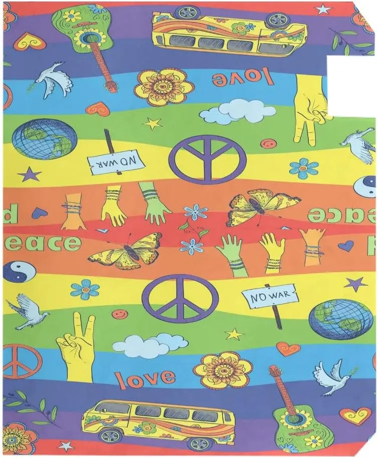 Cheerful Psychedelic Magnetic Mailbox Cover MailWraps Garden Yard Home Decor for Outside