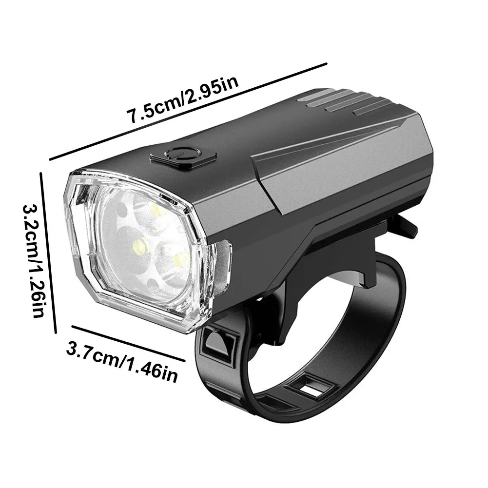 Bicycle Front Light Super Bright LED Bicycle Light Safety Bike Flashlight USB Rechargeable Bicycle Headlight Bicycle Accessories