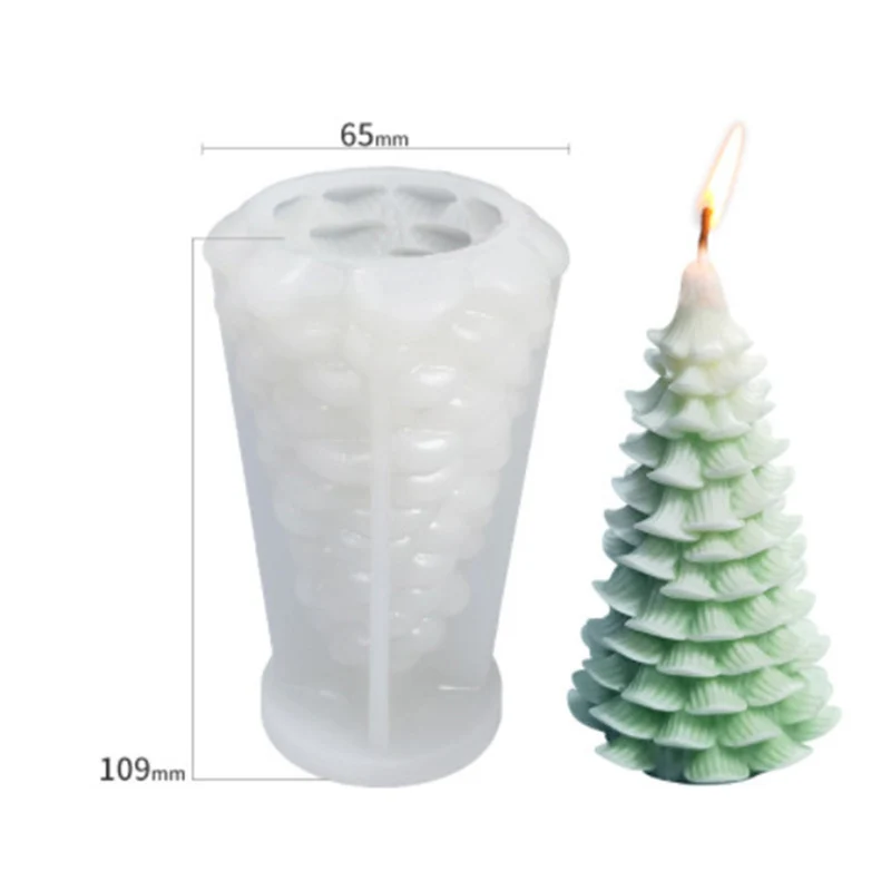 Stampo in silicone per Natale, stampi in silicone, stampi per colata di Natale, stampi per candele, stampi in silicone per candele di soia fai da te, sapone, gesso, artigianato (B