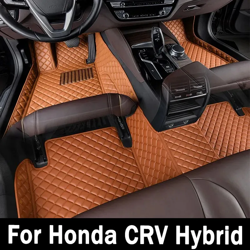 

Car Floor Mats For Honda CRV CR-V Hybrid RT5–RT6 RW1–RW8 2019 2020 2022 2021 Leather Car Mats Full Set Car Accessories Interior